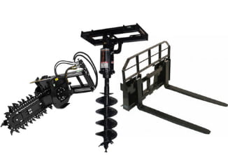 Earthmoving attachments for rent