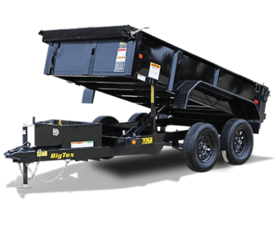 BIG TEX 70SR - TANDEM AXLE SINGLE RAM DUMP TRAILER
