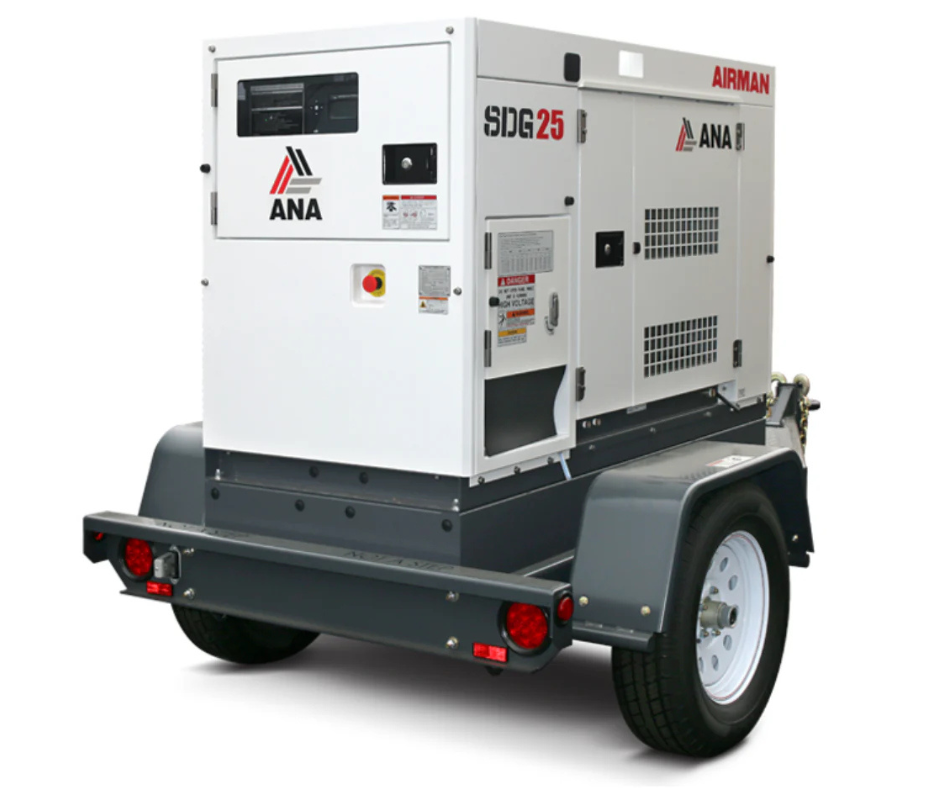 AIRMAN 25kVA TOWABLE GENERATOR