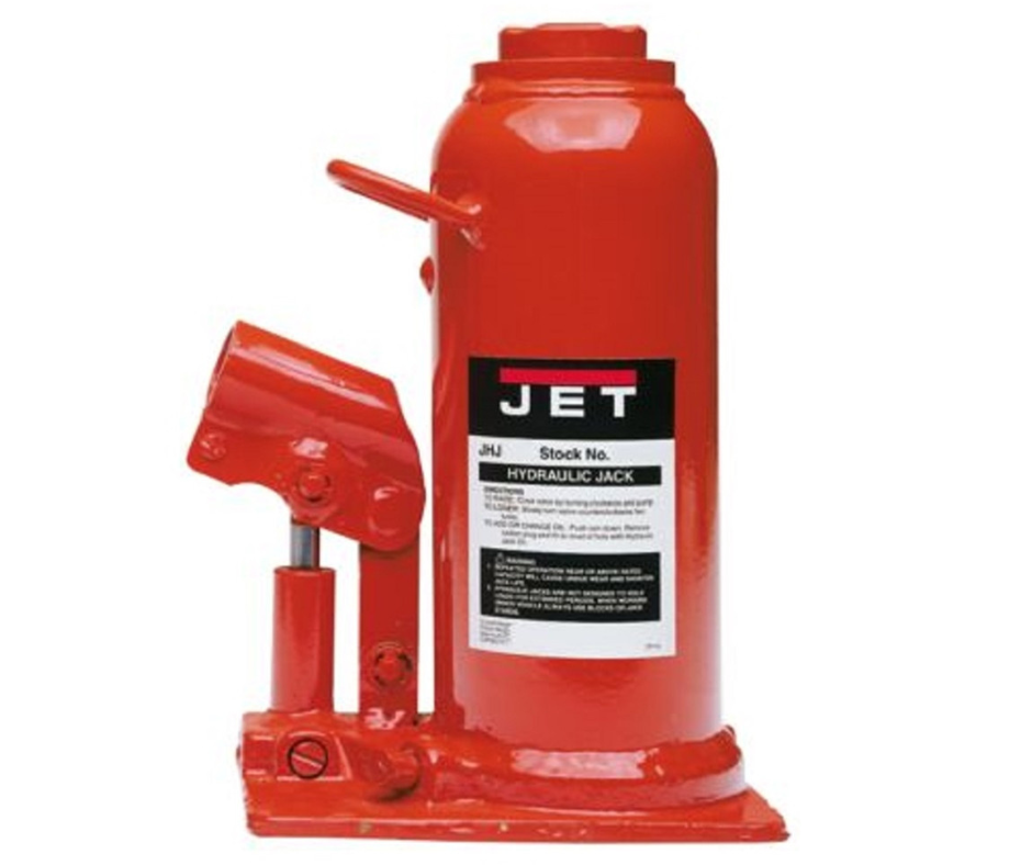 JET HYDRAULIC BOTTLE JACK, 12-1/2 TON