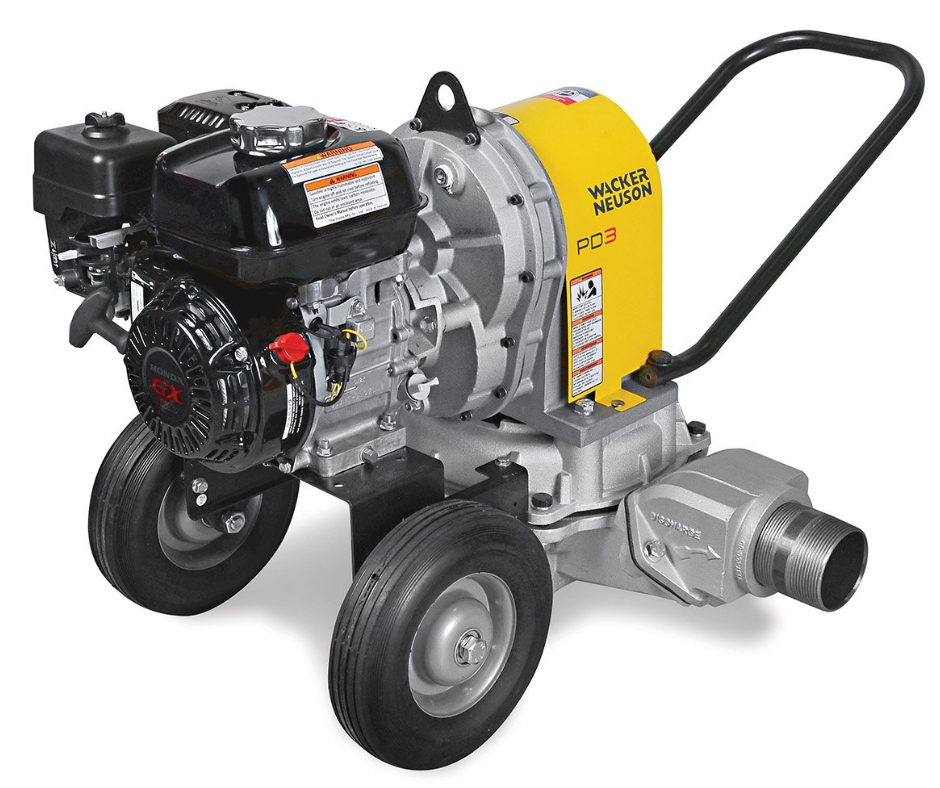 WACKER NEUSON PDT-3A DIAPHRAGM TRASH PUMP, 3"
